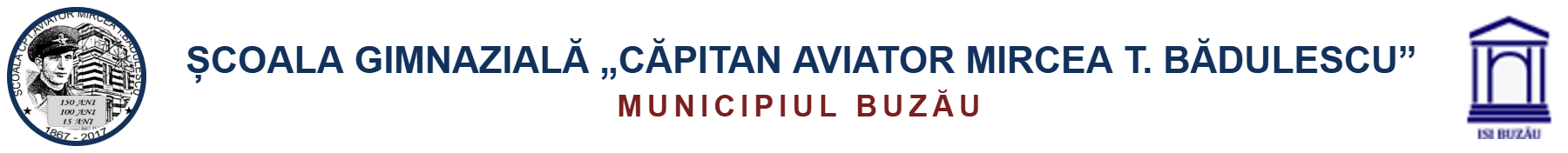 Şcoala Gimnazială “Căpitan Aviator Mircea T. Bădulescu” Buzău